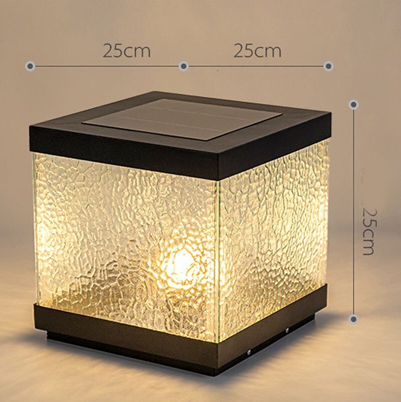 Modern Metal Square Post Light