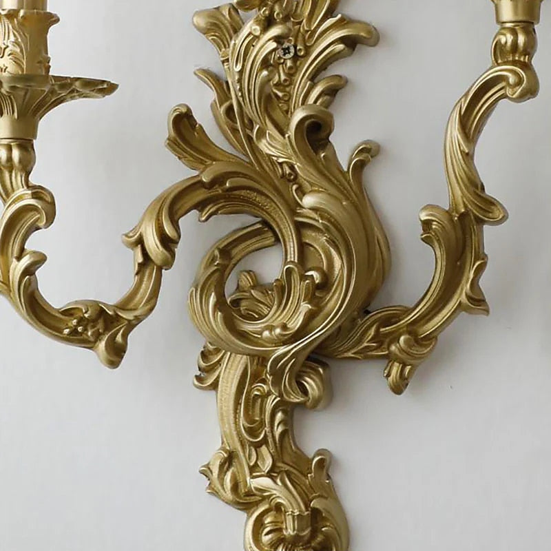 Vintage Metal Candelabra Wall Light