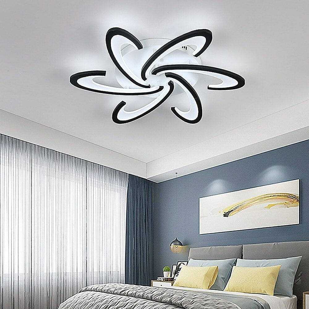 Modern Aluminum Pinwheel Ceiling Light