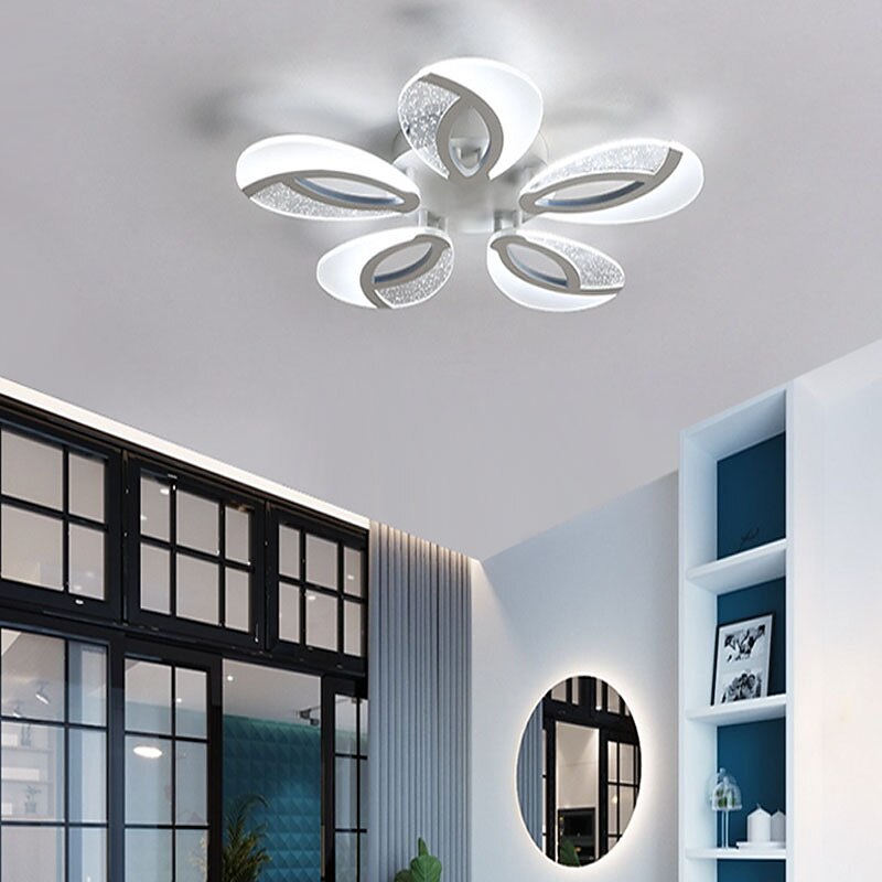 Modern Acrylic Ring-Cluster Ceiling Light