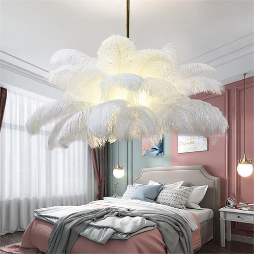 Glam Feather Feather Pendant Light