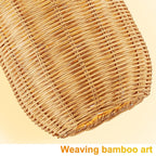 Boho Rattan-Zylinder-Hängeleuchte