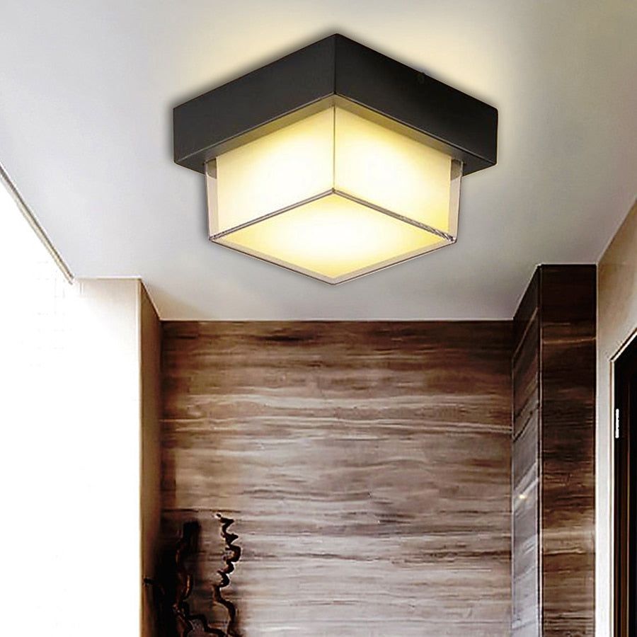 Modern Metal Square Ceiling Light
