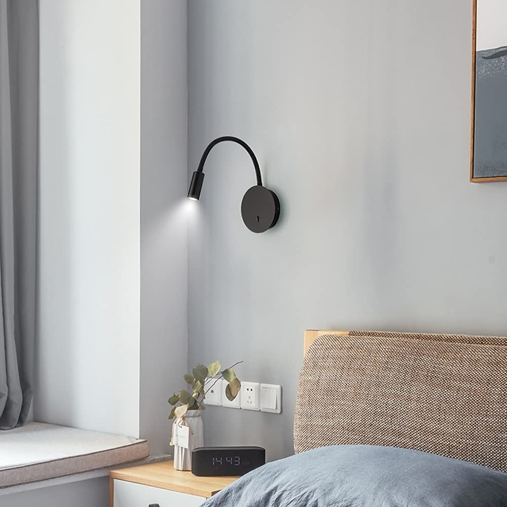 Modern Metal Gooseneck Wall Light