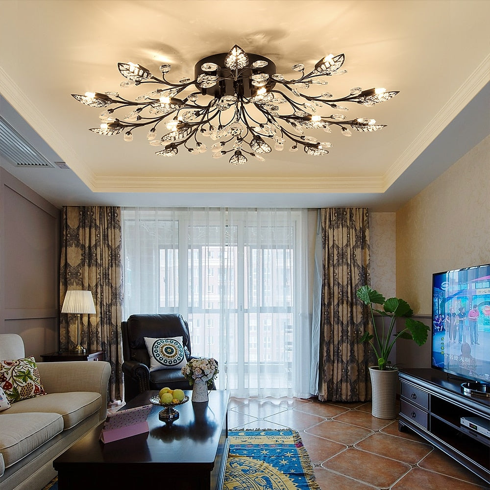 Glam Crystal Branch Ceiling Light