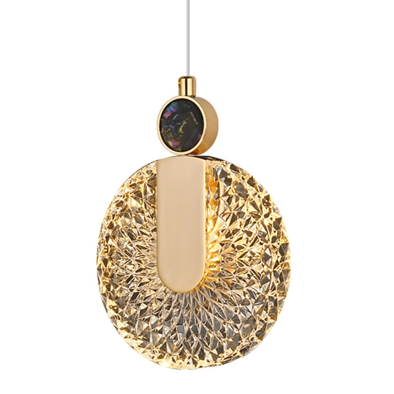 Glam Glass Ring Pendant Light