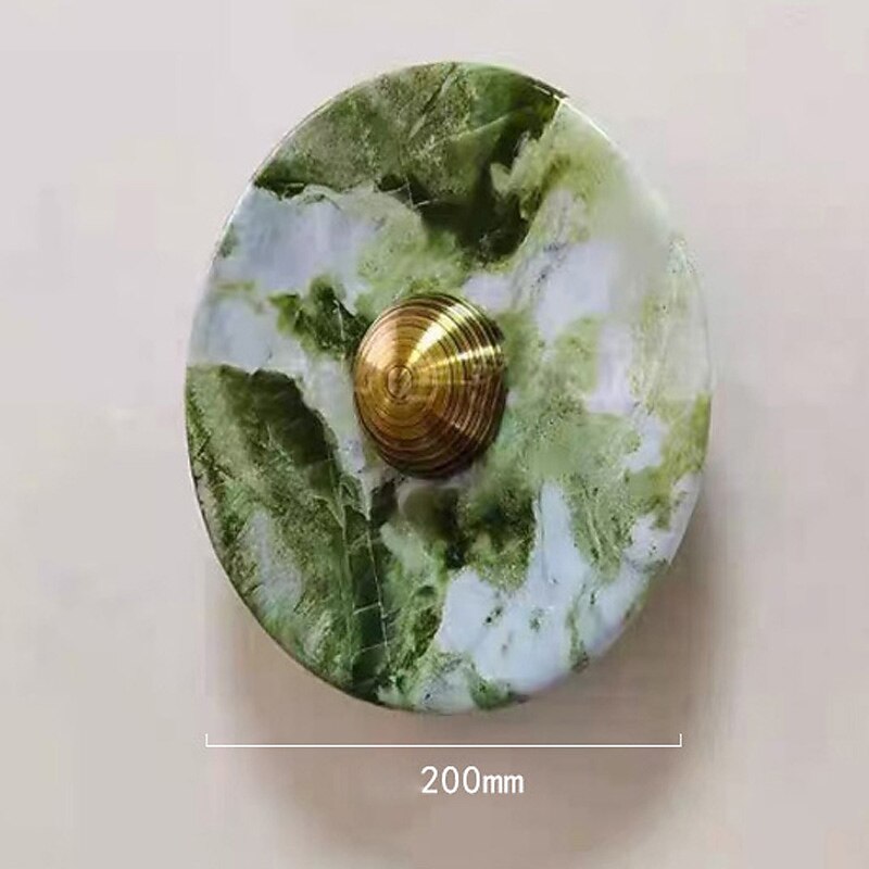 Wabi-Sabi Marble Disc Wall Light