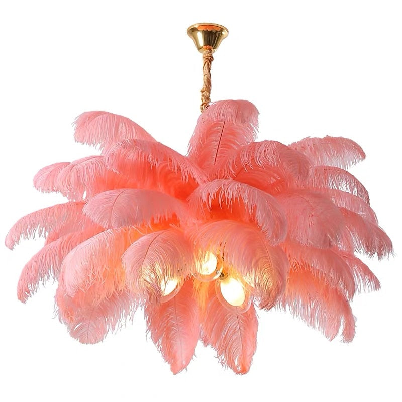 Glam Feather Feather Pendant Light
