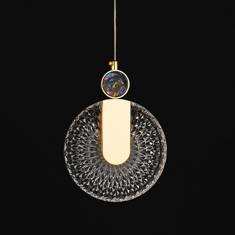 Glam Glass Ring Pendant Light