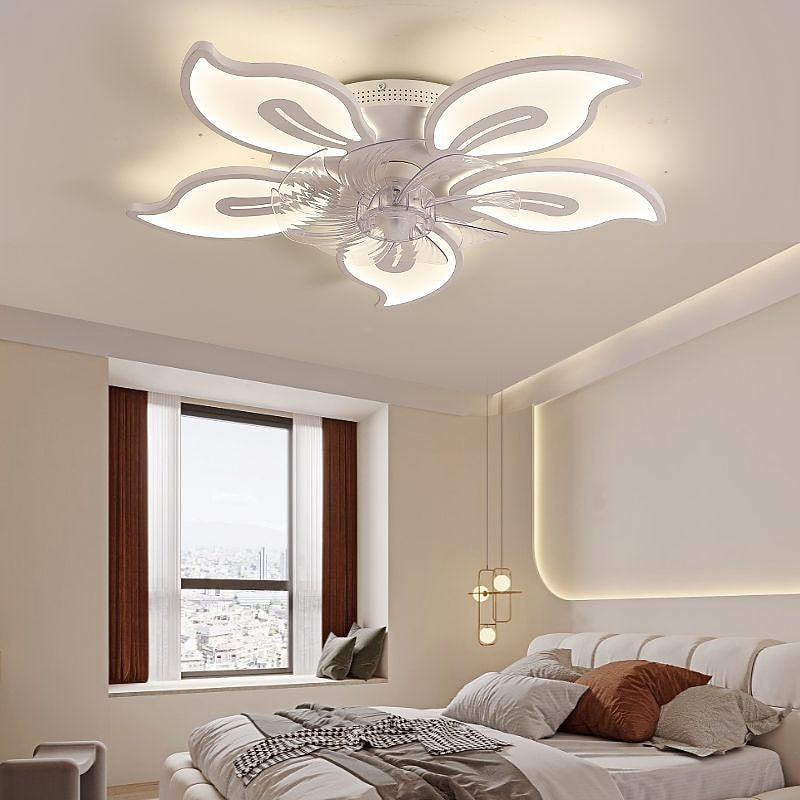 Modern Metal Flower-Fan Ceiling Fan Light