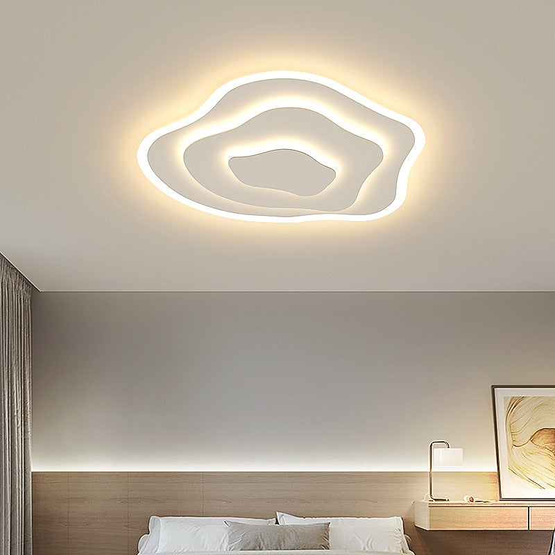 Modern Acrylic Organic-Ring Ceiling Light