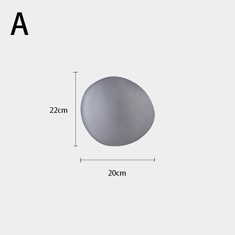 Modern Glass Pebble Wall Light