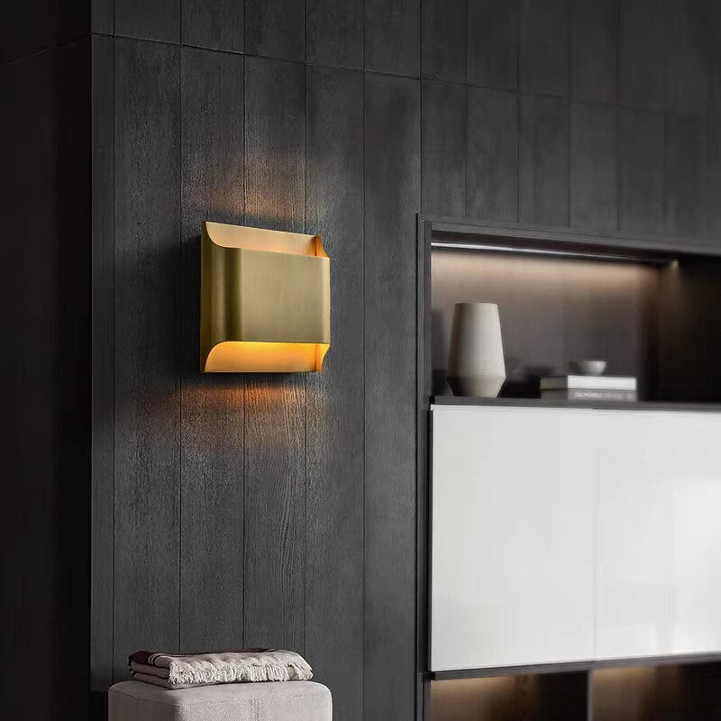 Modern Metal Rectangle Wall Light