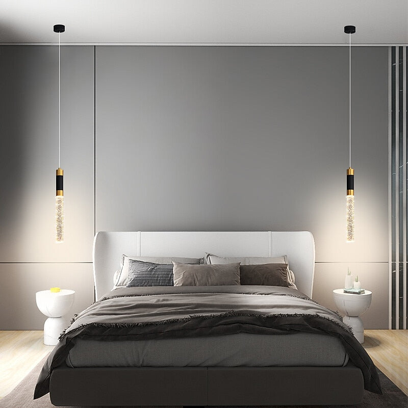 Modern Metal Cylinder Pendant Light