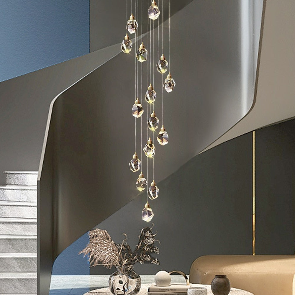 Glam Glass Cascade Pendant Light