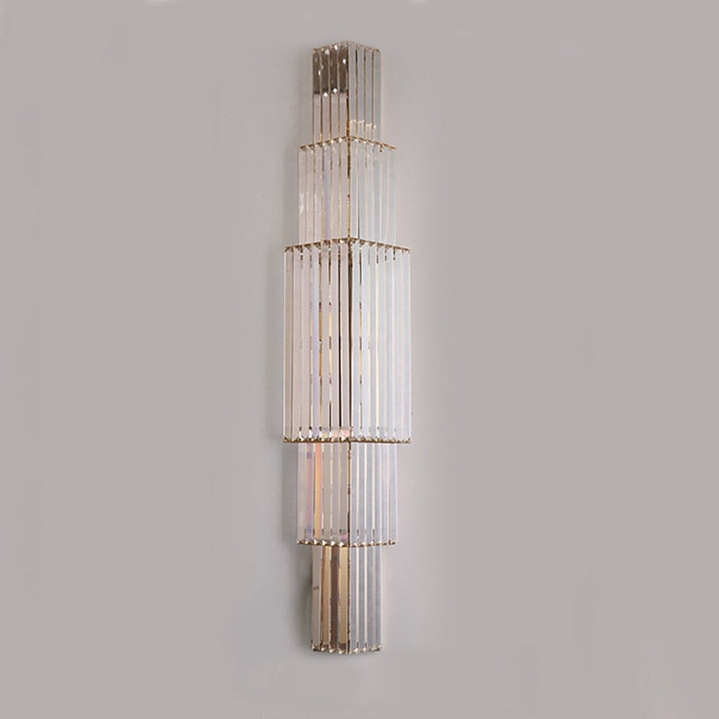 Glam Crystal Linear Wall Light