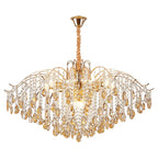 Lustre moderne en cristal en forme de branche