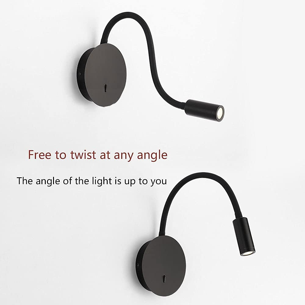 Modern Metal Gooseneck Wall Light