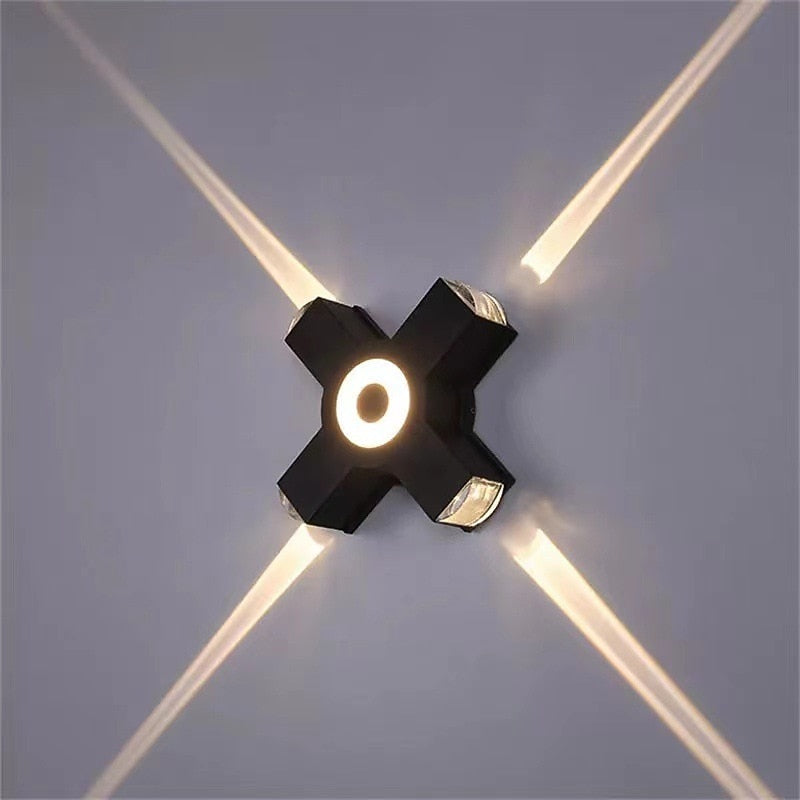 Modern Metal Cross-Beam Wall Light