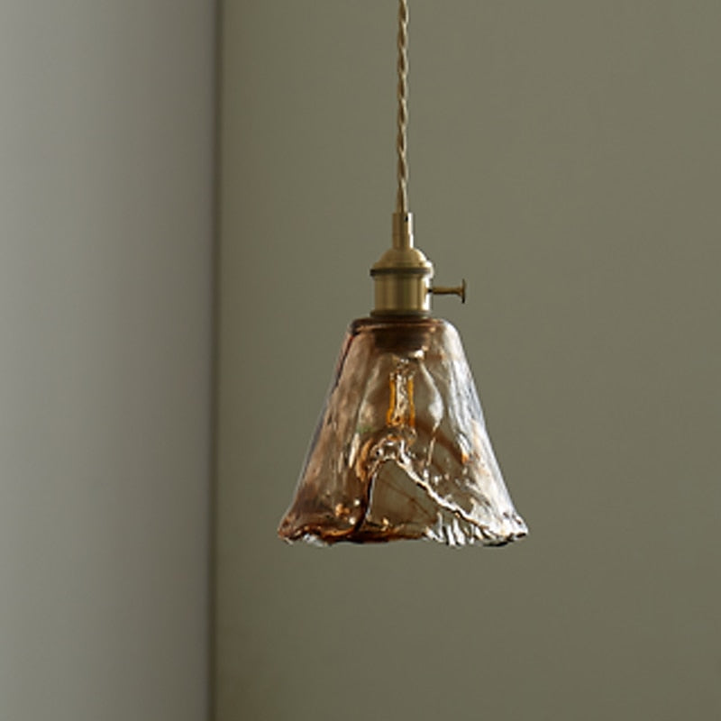 Modern Glass Drum Pendant Light