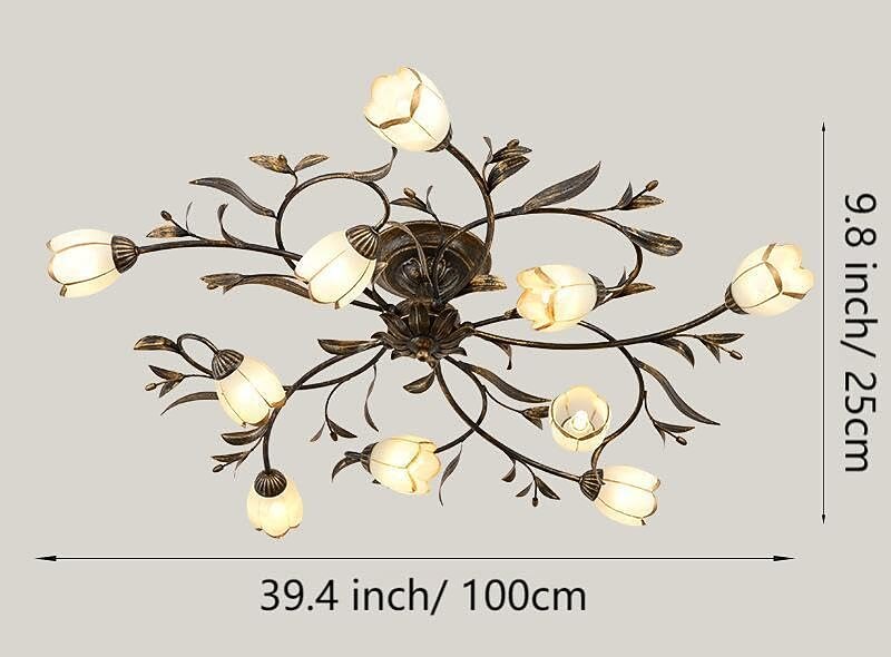 Modern Glass Branch Ceiling Light