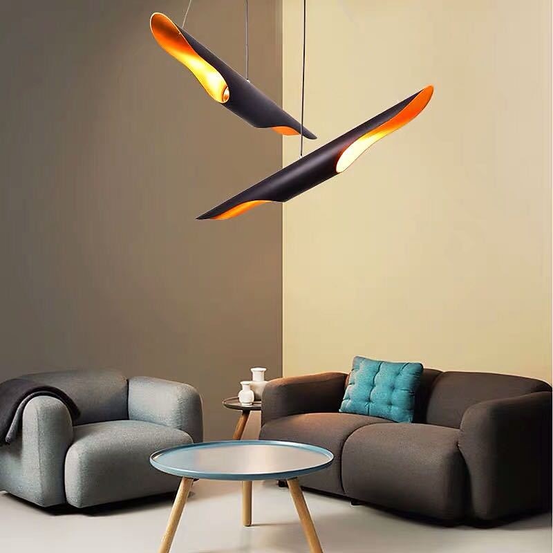 Modern Metal Blade Pendant Light
