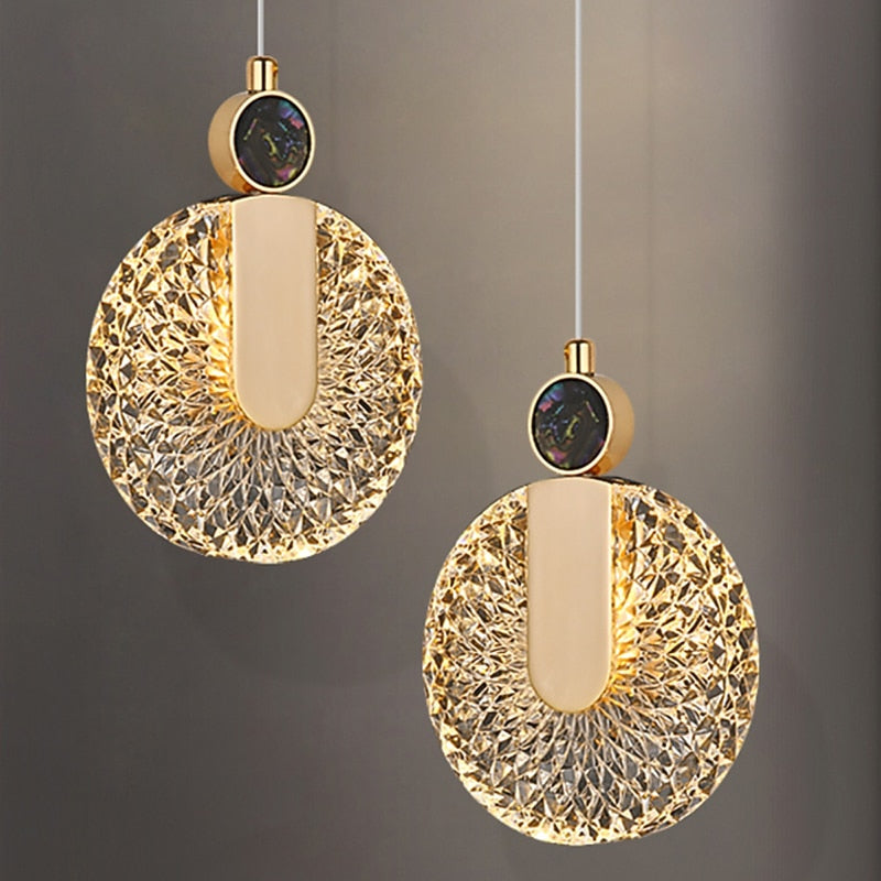 Glam Glass Ring Pendant Light