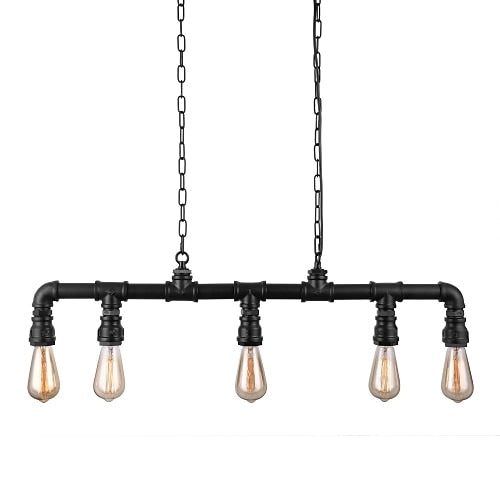 Industrial Metal Linear Pendant Light