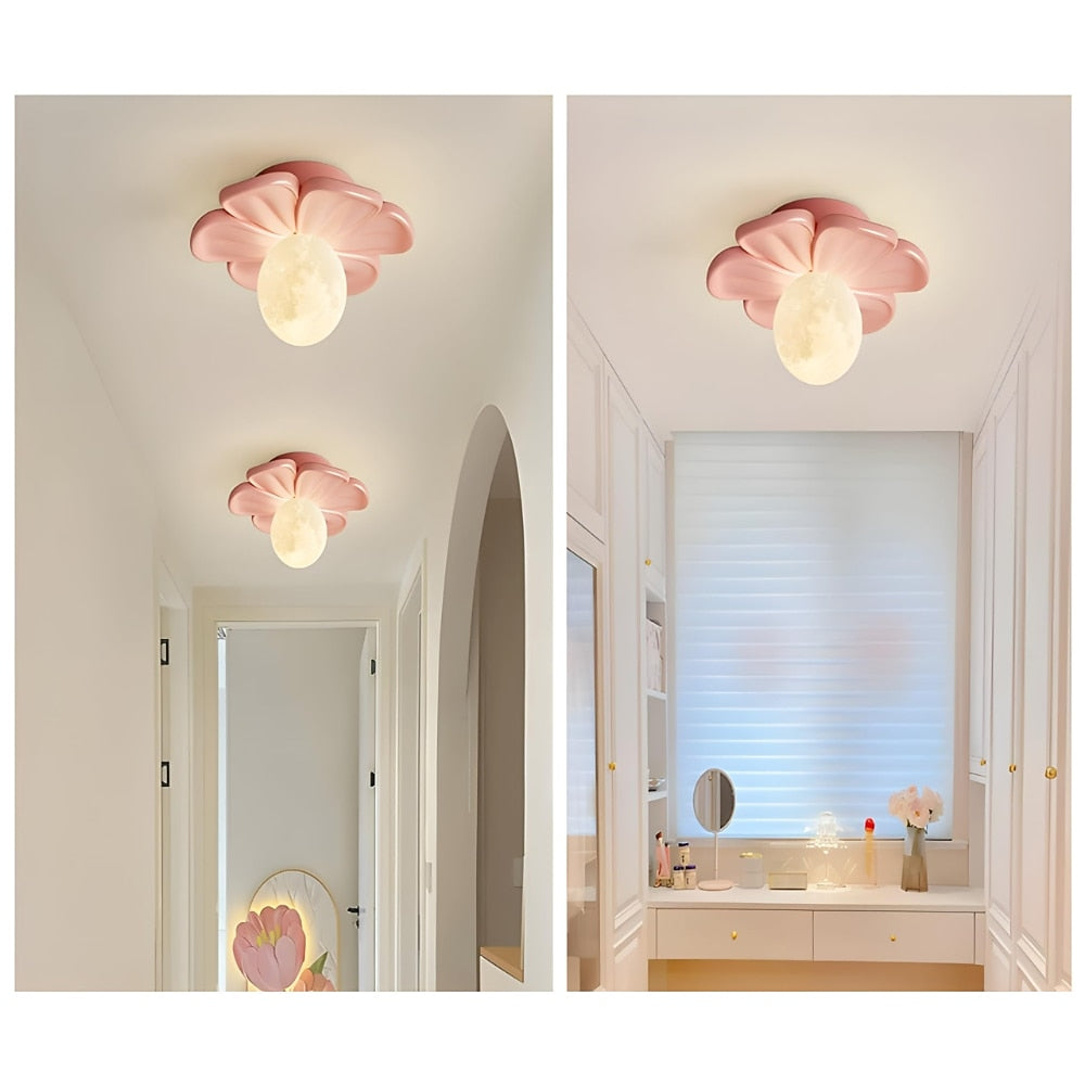 Modern Resin Flower Ceiling Light