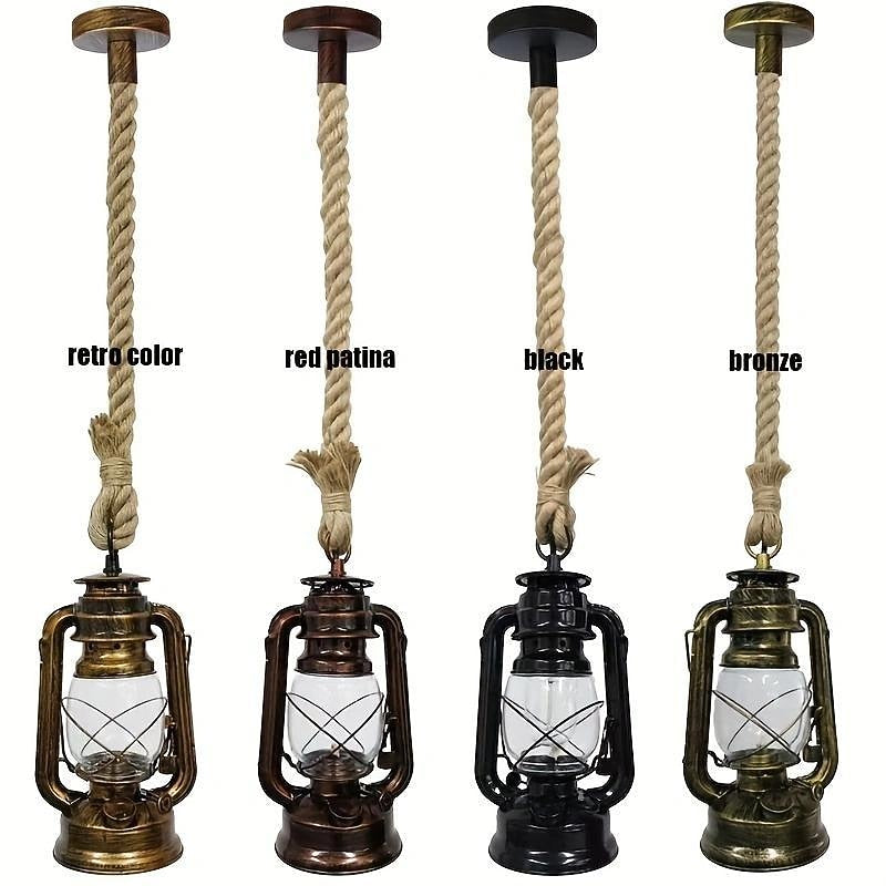 Vintage Metal Lantern Pendant Light