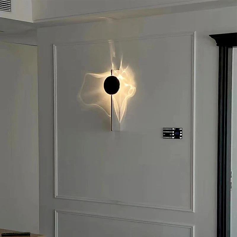 Modern Metal Sunburst Wall Light