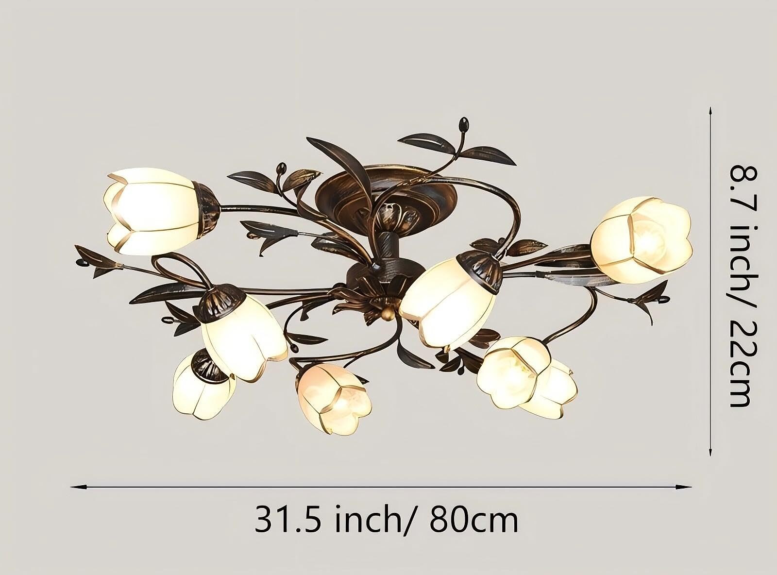 Modern Glass Branch Ceiling Light