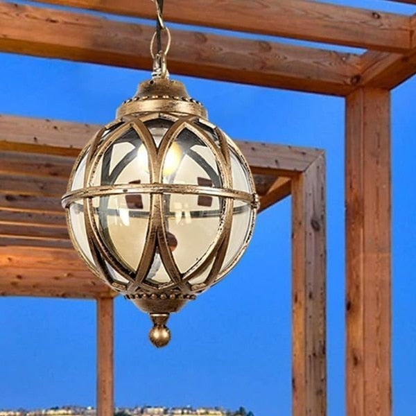 Modern Glass Globe-Lantern Pendant Light
