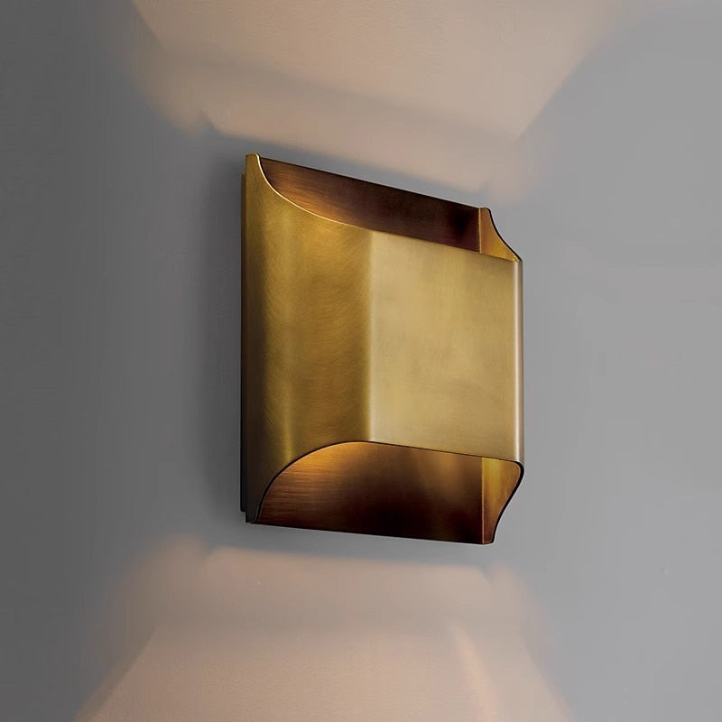 Modern Metal Rectangle Wall Light