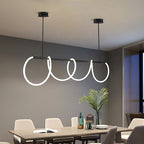 Modern Acrylic Wave Pendant Light