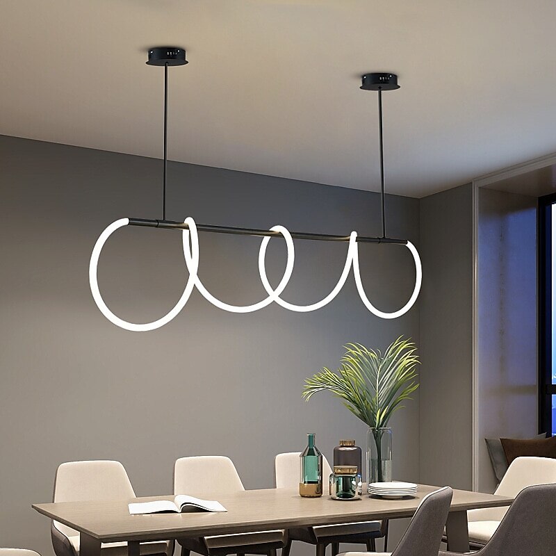 Modern Acrylic Wave Pendant Light