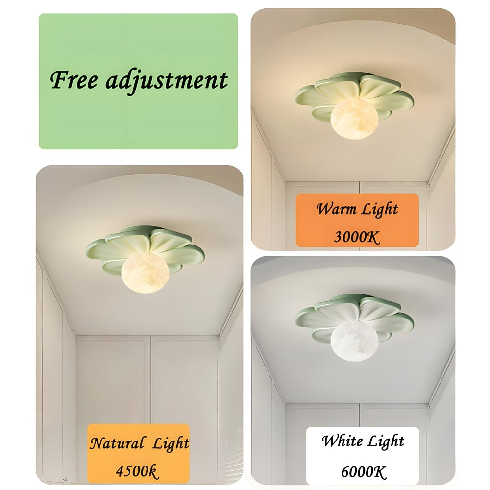 Modern Resin Flower Ceiling Light