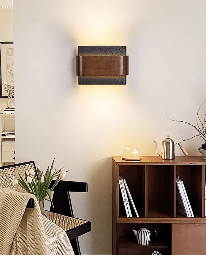 Wabi-Sabi Metal Rectangle Wall Light