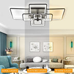 Modern Acrylic Square-Frame Ceiling Light