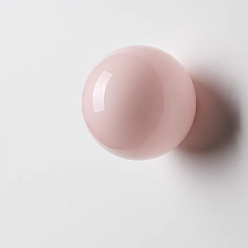 Modern Glass Globe Wall Light