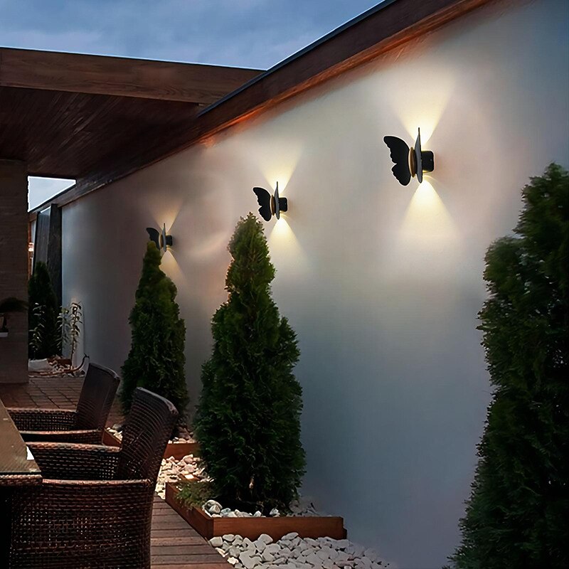 Modern Metal Butterfly Wall Light