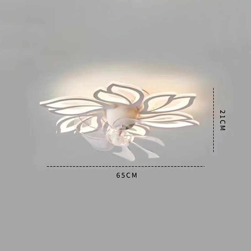 Modern Metal Flower-Fan Ceiling Fan Light
