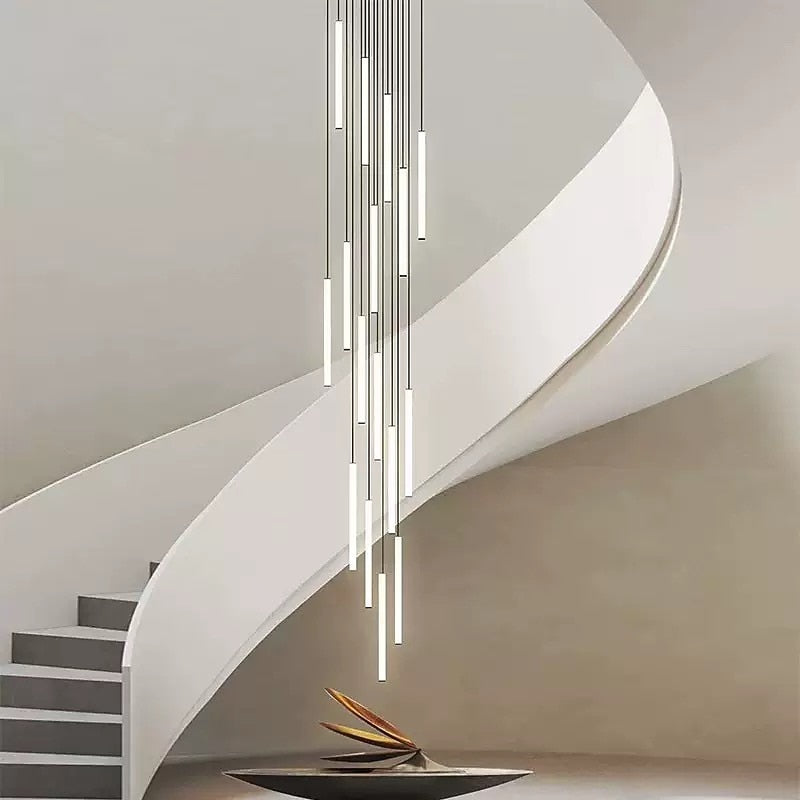 Modern Metal Cascade Pendant Light