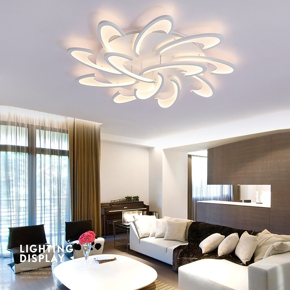 Modern Aluminum Pinwheel Ceiling Light