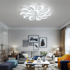 Modern Acrylic Ring-Cluster Ceiling Light