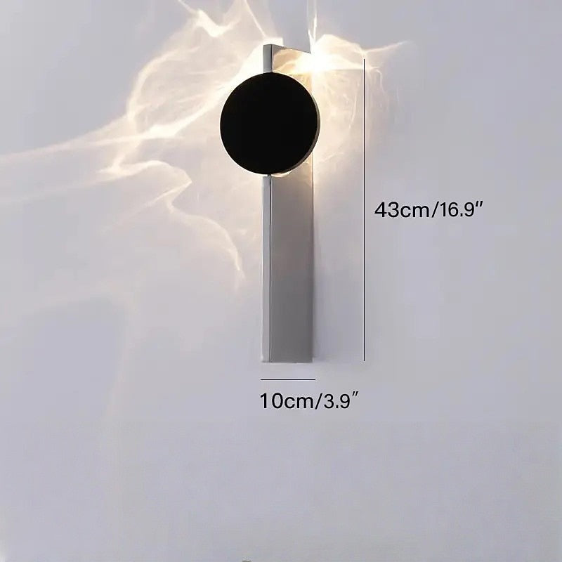 Modern Metal Sunburst Wall Light