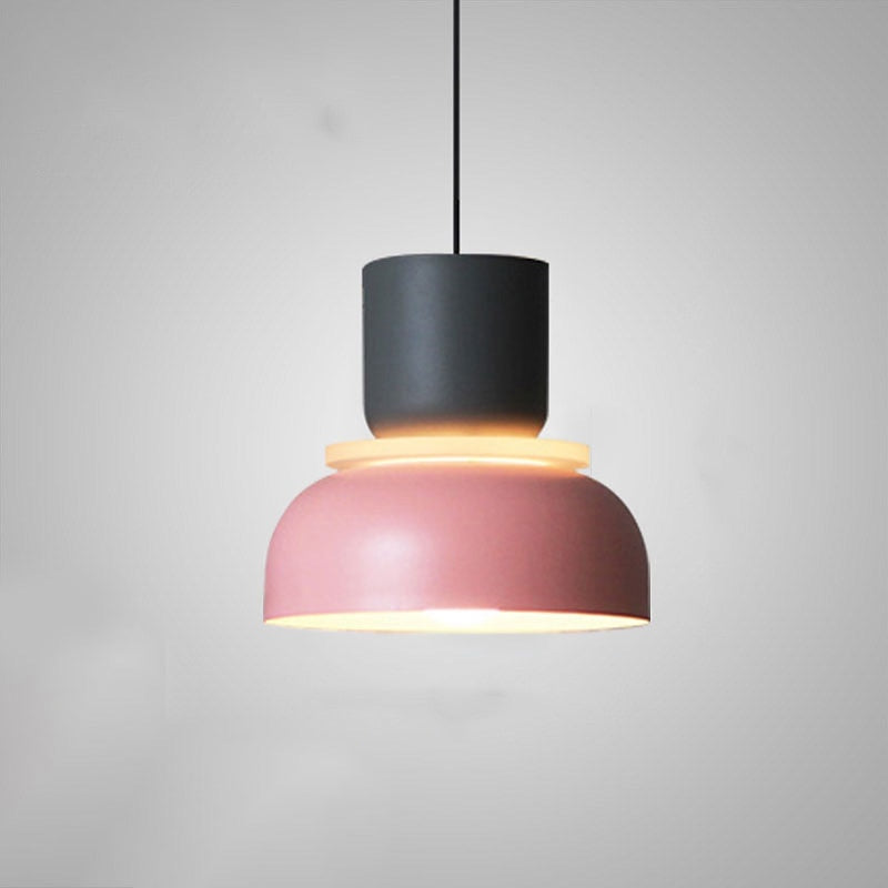Modern Metal Cylinder Pendant Light