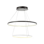 Moderne Metallring-Pendelleuchte