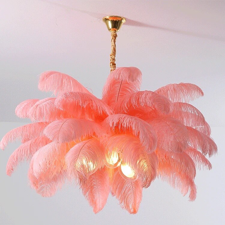 Glam Feather Feather Pendant Light