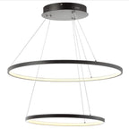 Moderne Metallring-Pendelleuchte